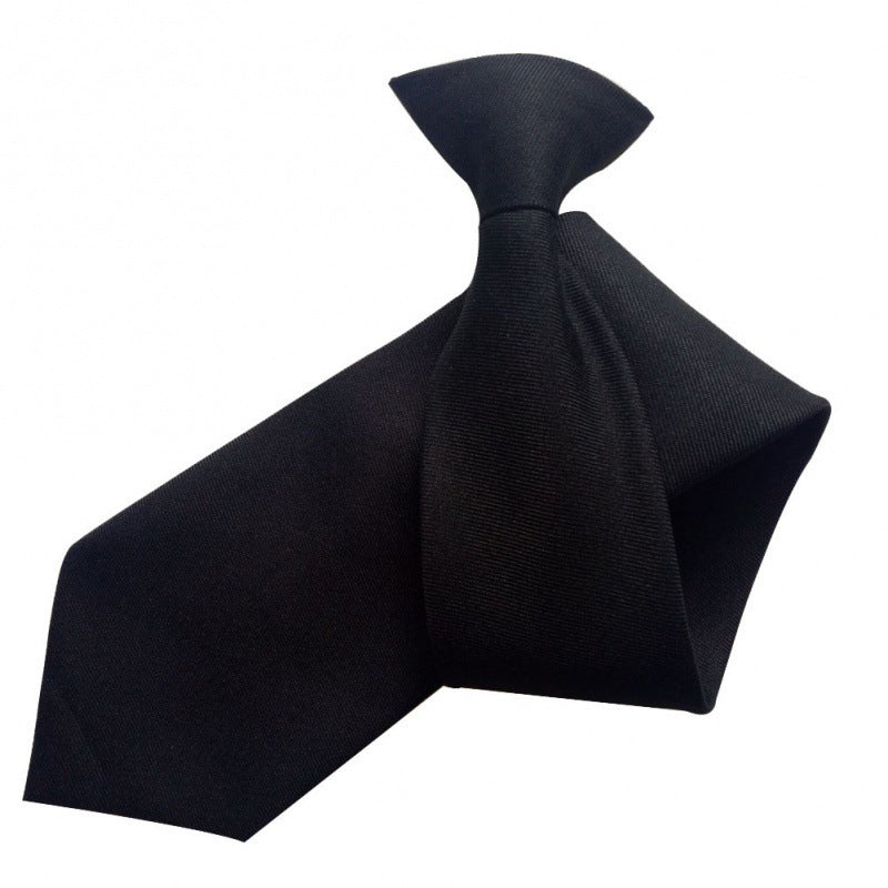Black Clip On Tie