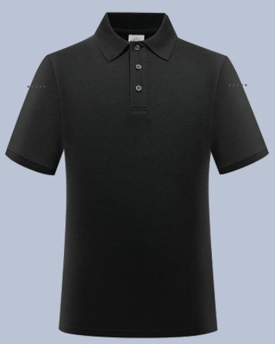 Black polo shirt